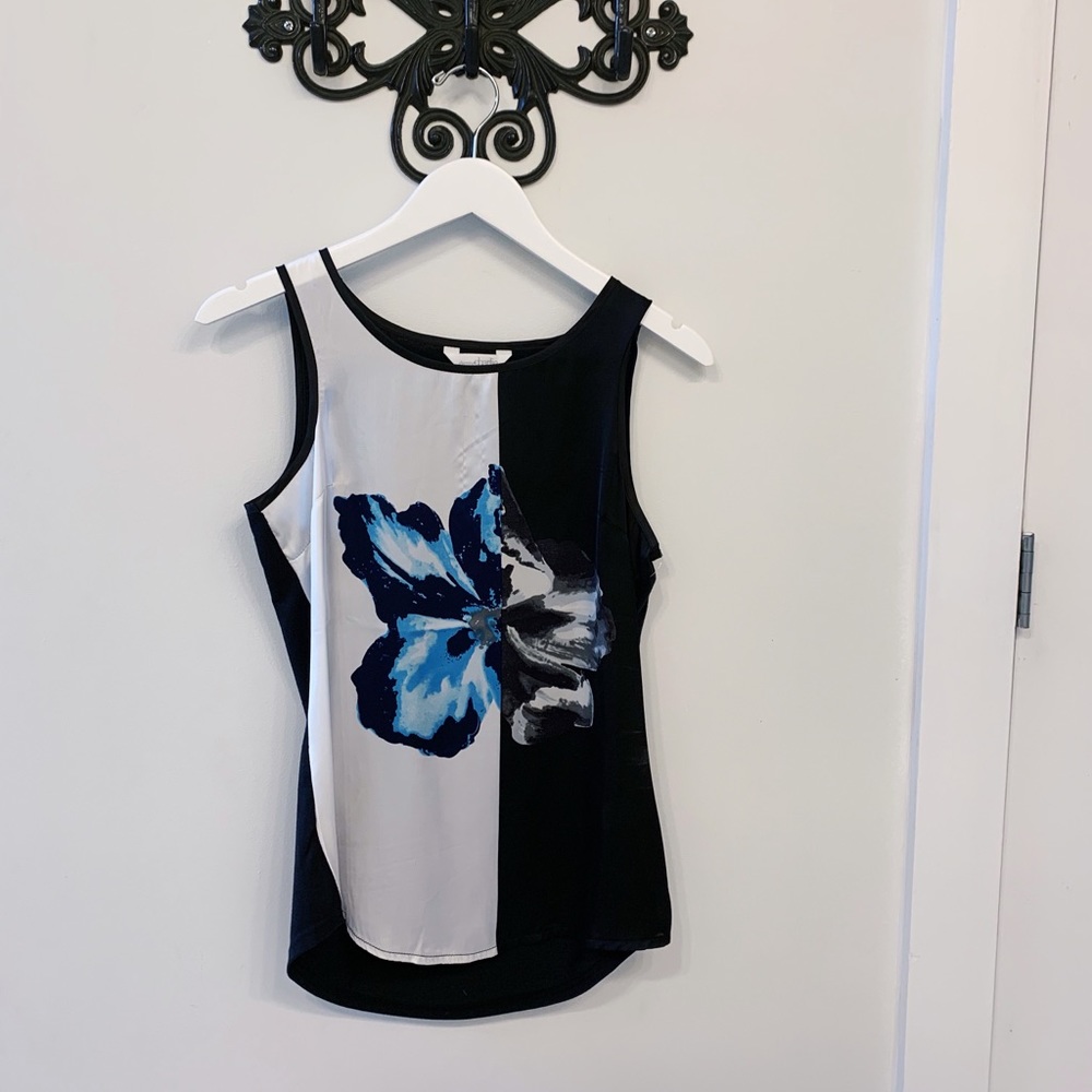 Black & White Flower Tank